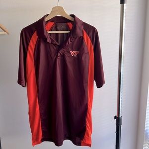 Men’s Virginia Tech Performance Polo. Size is L. Item is in good condition.